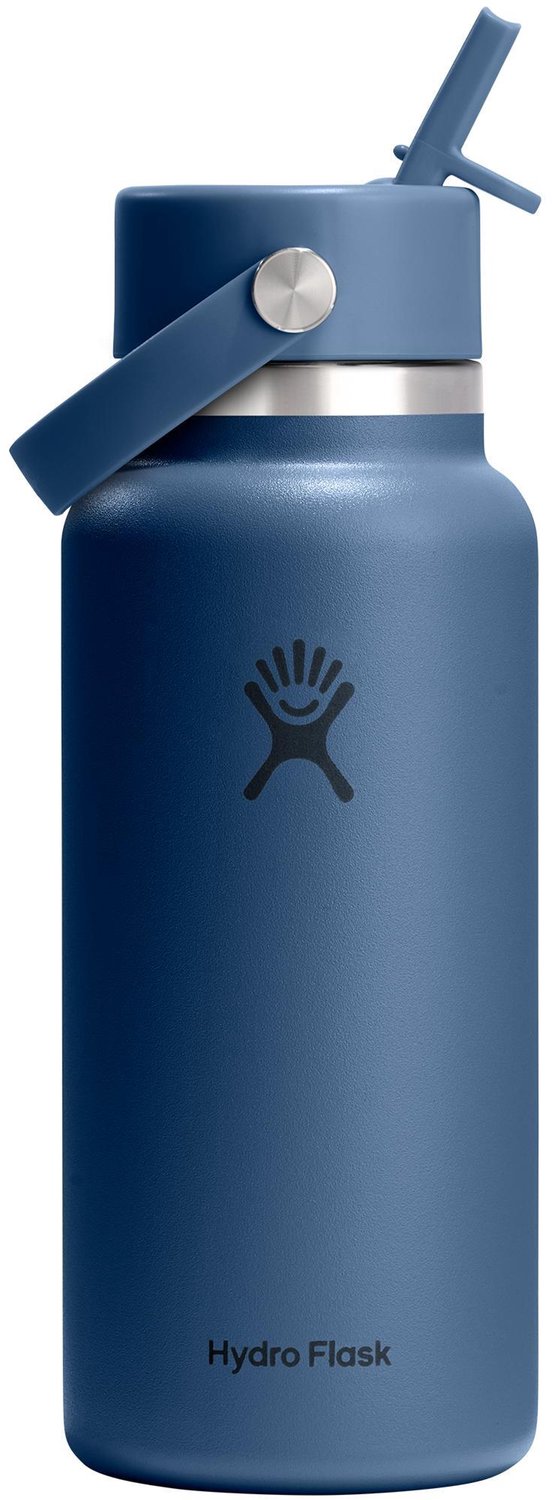 Hydro Flask Drinkfles - Wide Mouth - Rietjesdop - 946 ml - Blauw