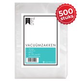 Vacuumzakken Voedsel - Vacumeerzakken - Sous Vide Zakken - Met Reliëf - BPA Vrij - 16x25cm - 500 Stuks