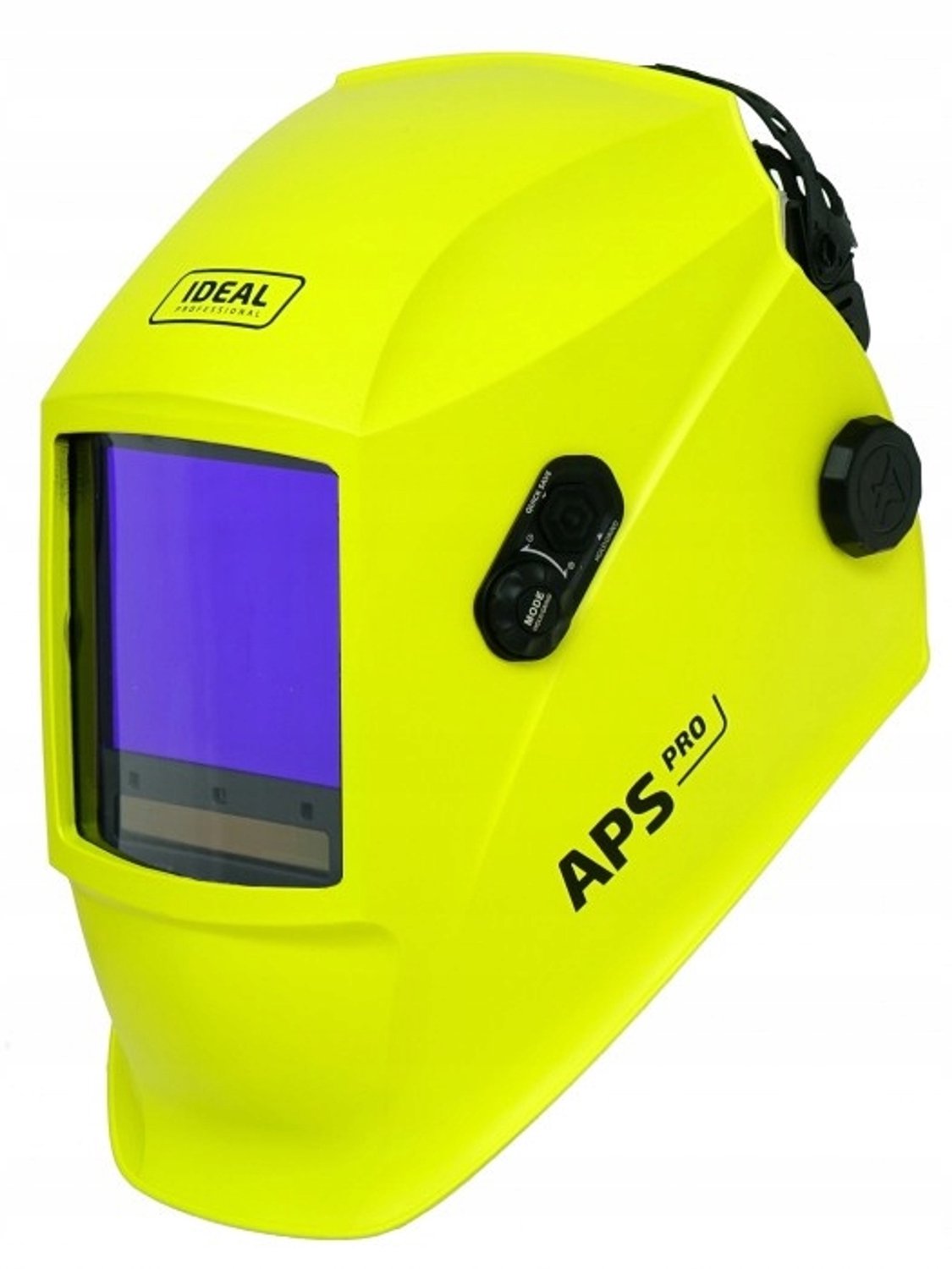 APS Pro Badek 999D Lashelm AMS+ YELLOW MA - Panoramisch Zicht