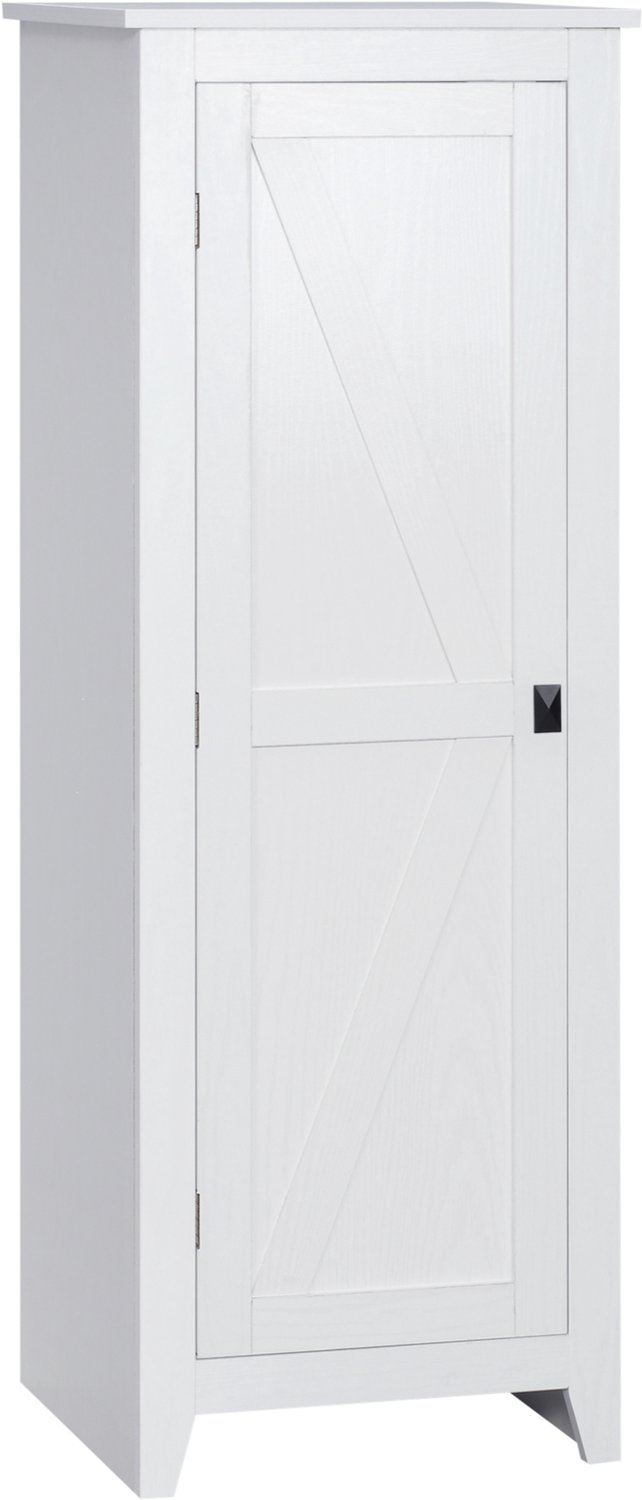 Keukenkast/buffetkast- badkamerkast- ruimtebesparende klassieke stijl met 3 verstelbare planken - hoogte 120 cm- wit hout