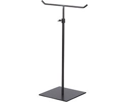 Handtasdisplaystandaard - Portemonneehouder - Voor winkelpresentatie - In hoogte verstelbaar - 36-67.5 cm - Zwart