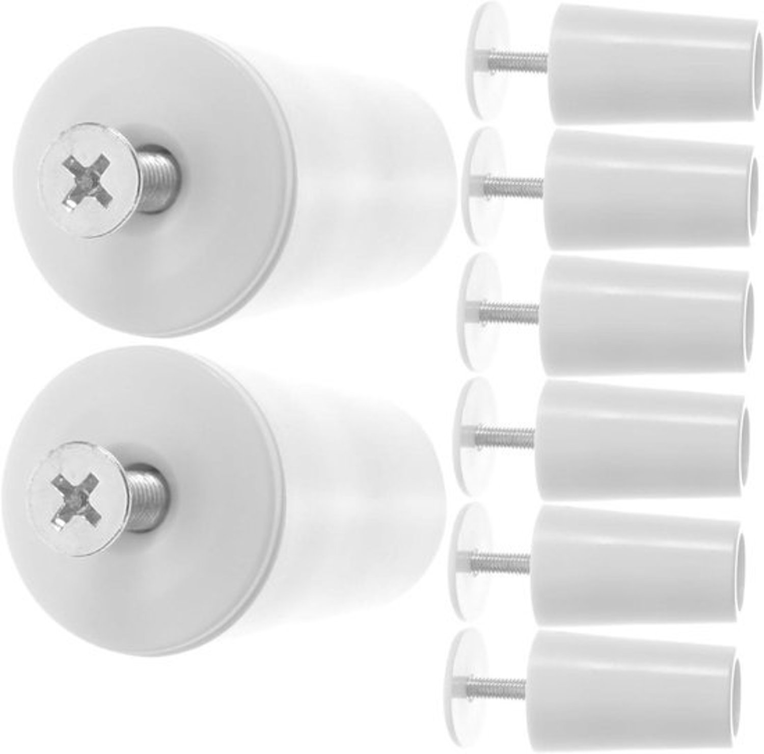 Stoppers voor jaloezieën - Clips voor gordijnen - Reparatie van raambekleding - Eenvoudige installatie - 8 stuks - Wit