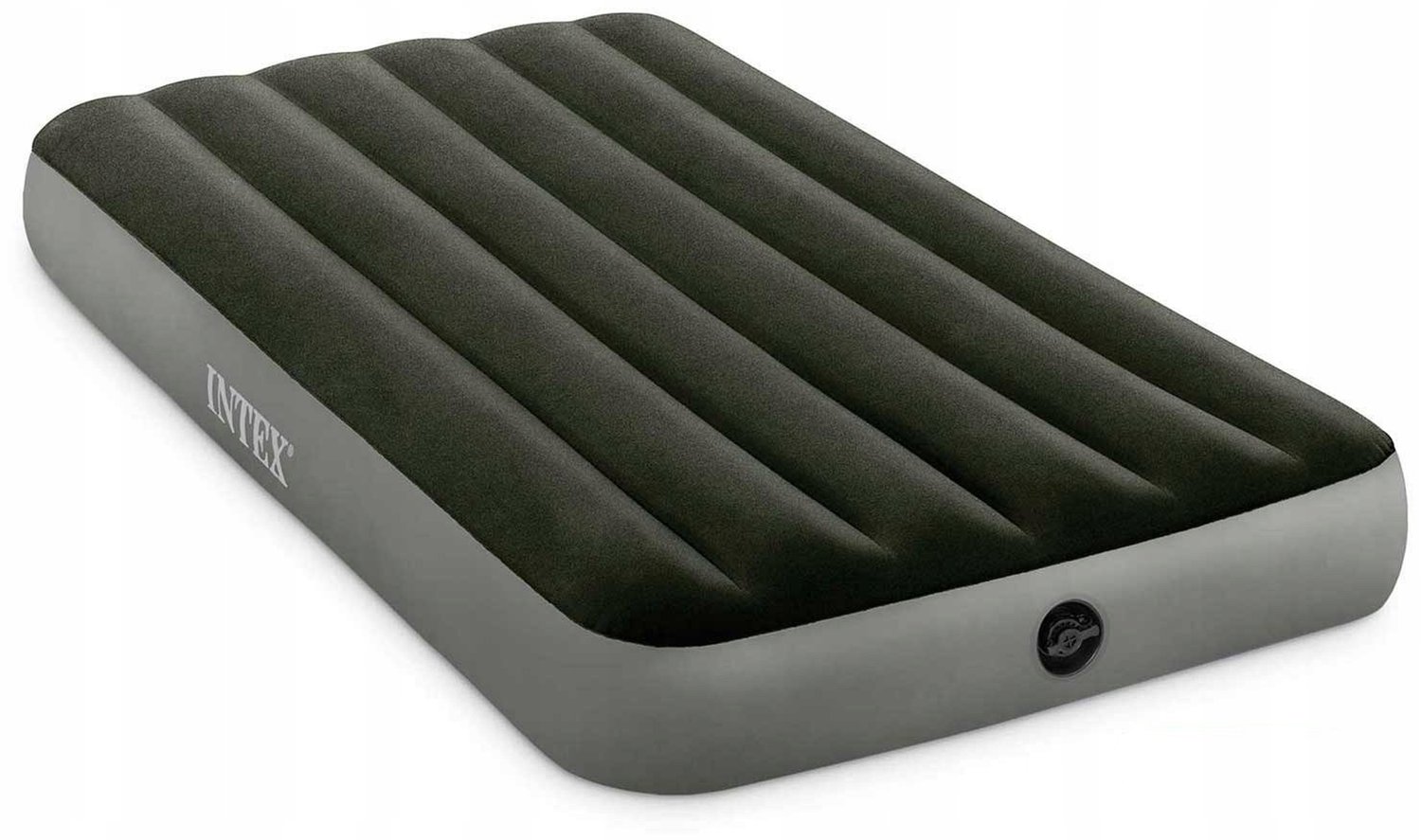 Luchtbed 1-persoons 191x76x25 cm groen, velours