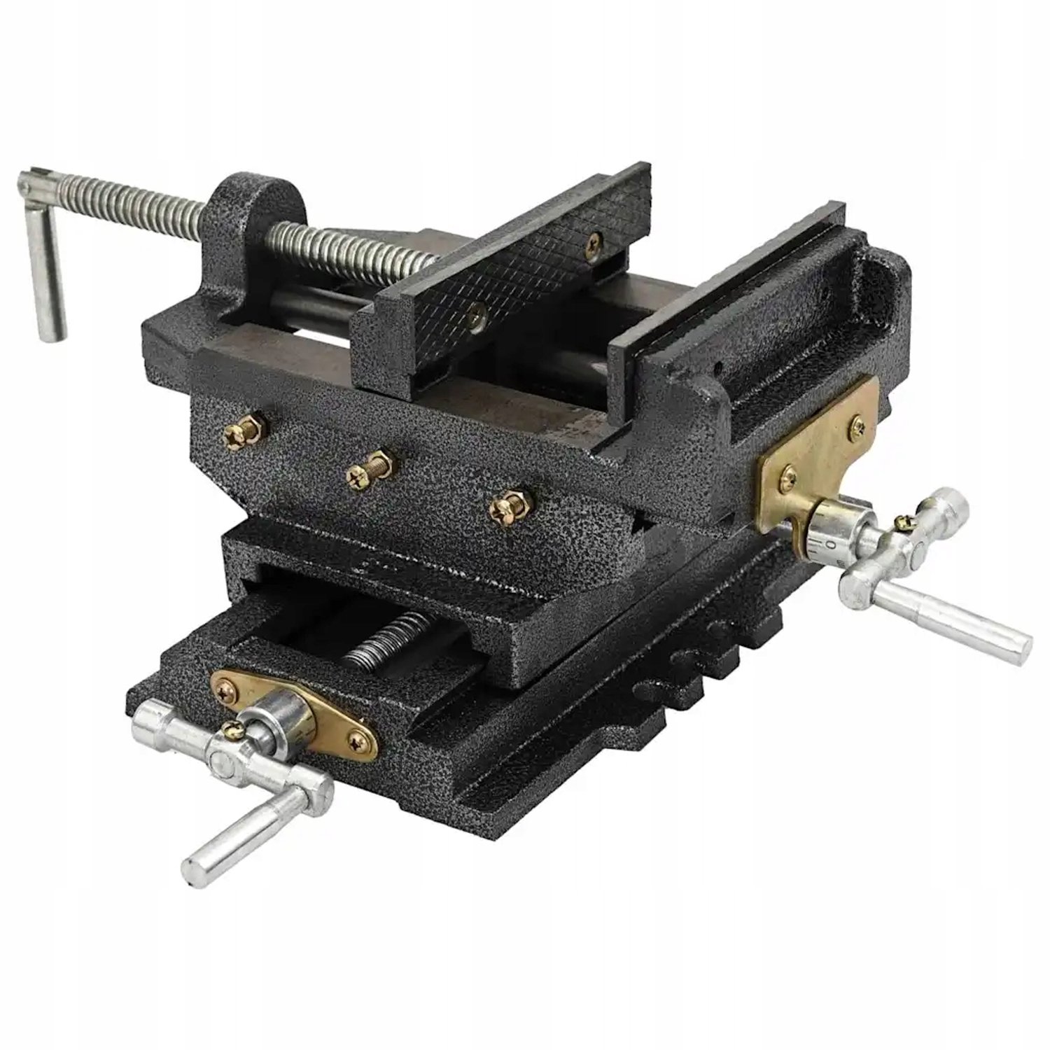 Gietijzeren Kruisbank 145mm Kaken, 150mm Opening, 100mm Slagen
