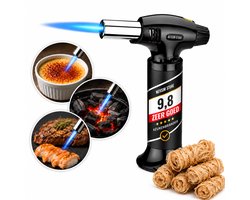 Creme Brulee Brander XL – Gasbrander - Keukenbrander - Campingbrander - Inclusief 5 Aanmaakwokkels Cadeau