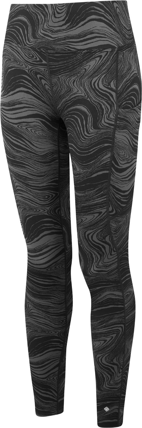 Ronhill - Luxe Sportlegging - Hardlooptight - Zwart/Grijs - Maat 36 - High Waist – Stretch