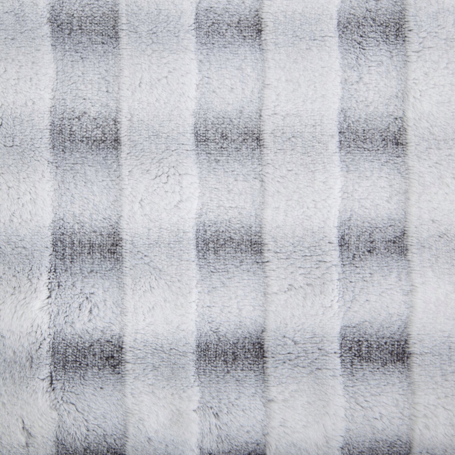Zacht Pluche Plaid 170x210cm - Stal Grijs, 3D Ruit Patroon