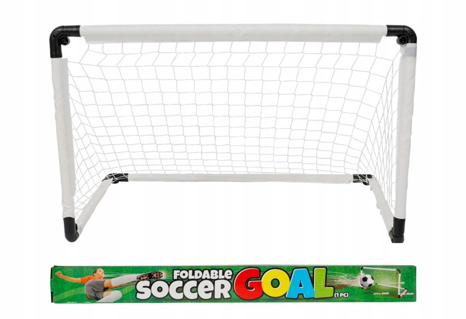 Draagbaar Voetbaldoel 89 x 55 cm - Snel Op te Zetten