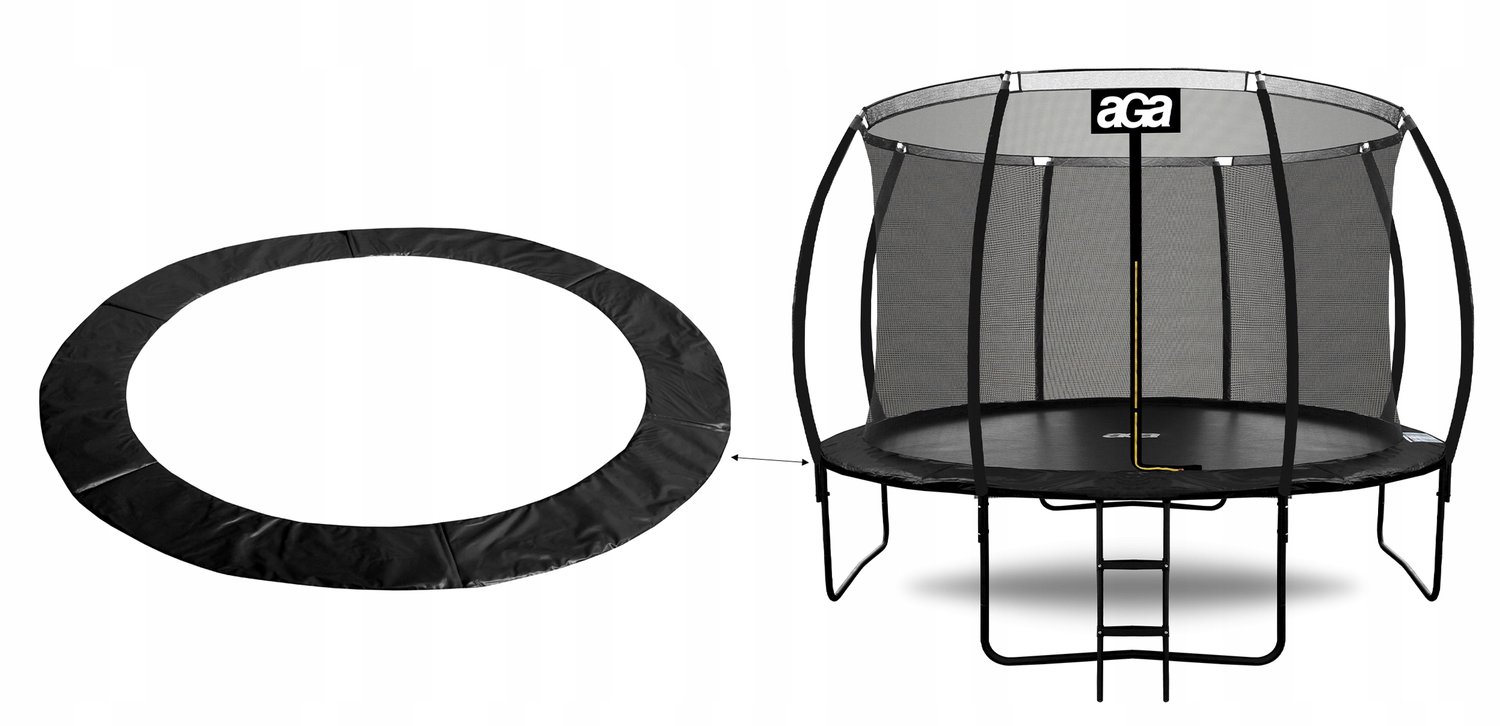 Universele Trampoline Veiligheidsrand 430cm 14ft Zwart