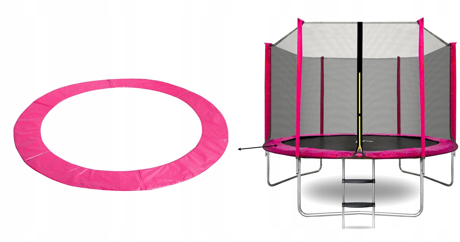Universele Trampoline Veervergrendeling Rand 180 cm Roze