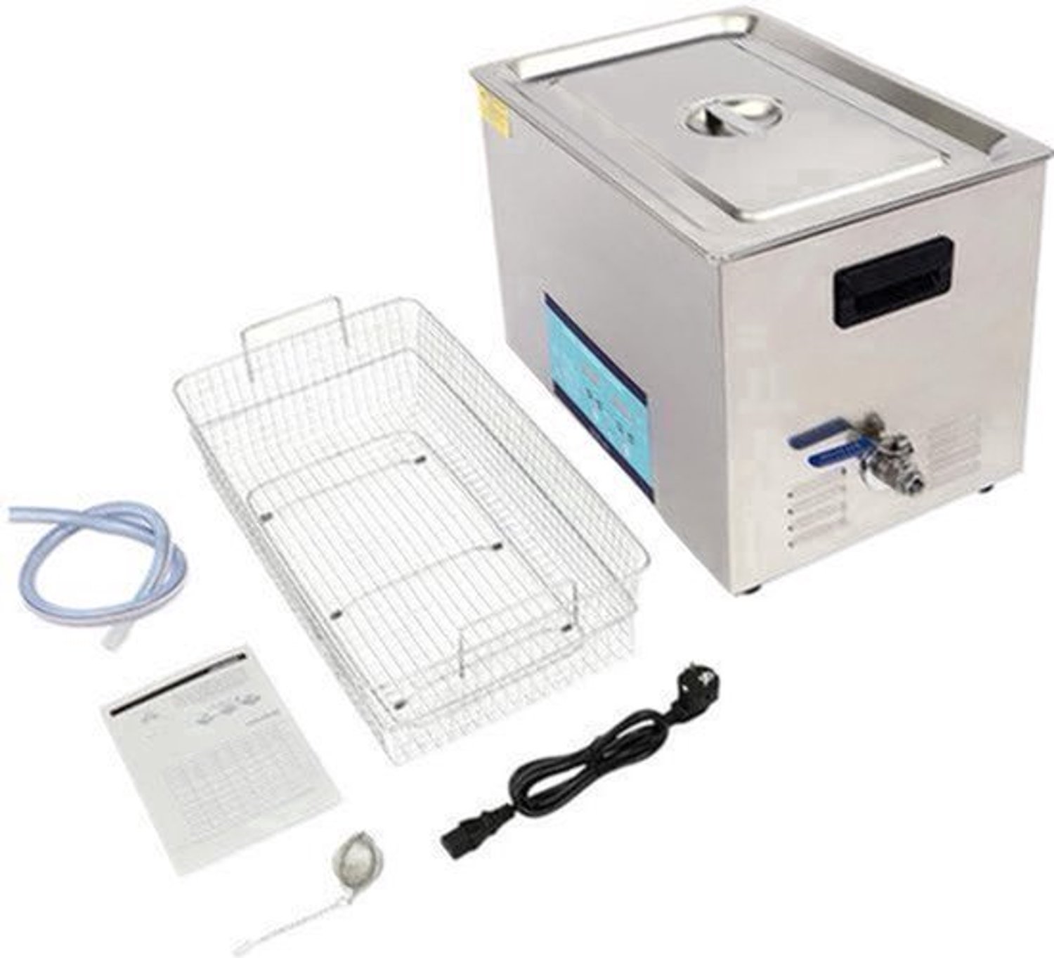 Ultrasone Reiniger – Ultrasoon Schoonmaakapparaat – Ultrasoon Bad – Ultrasone Reinigingsmachine – Professionele Ultrasone Reiniger – 30 Liter Capaciteit – Instelbare Timer & Temperatuur