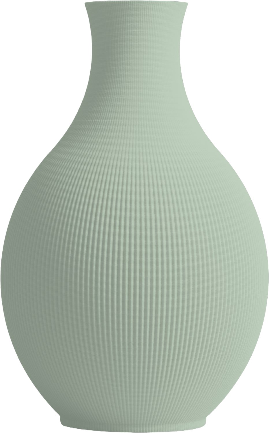 Layvo Lyric Vaas - Salie - 20 cm - droogbloemen vaas - minimalistische vaas - gerecycled plastic