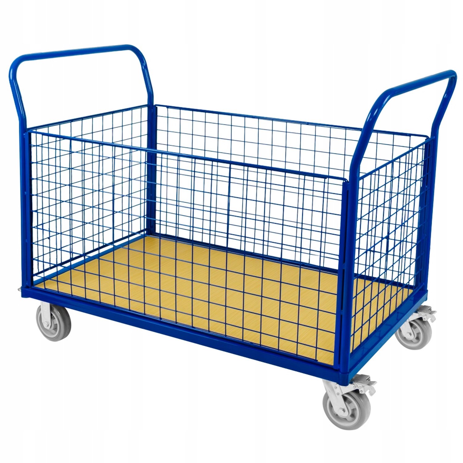 Platformwagen Magazijn 500kg met 4 Gaashekken