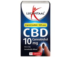 Lucovitaal Lucovitaal CBD 10 mg Capsules 100% PUUR 30 capsules - 30 stuks