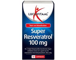 Lucovitaal Lucovitaal Super Resveratrol 100 mg 30 capsules - 30 stuks