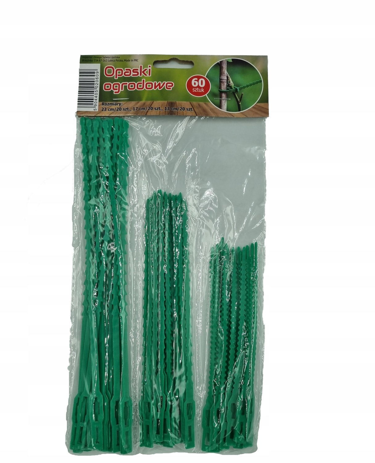60x Verstelbare Plantenbinders - Groen Nylon