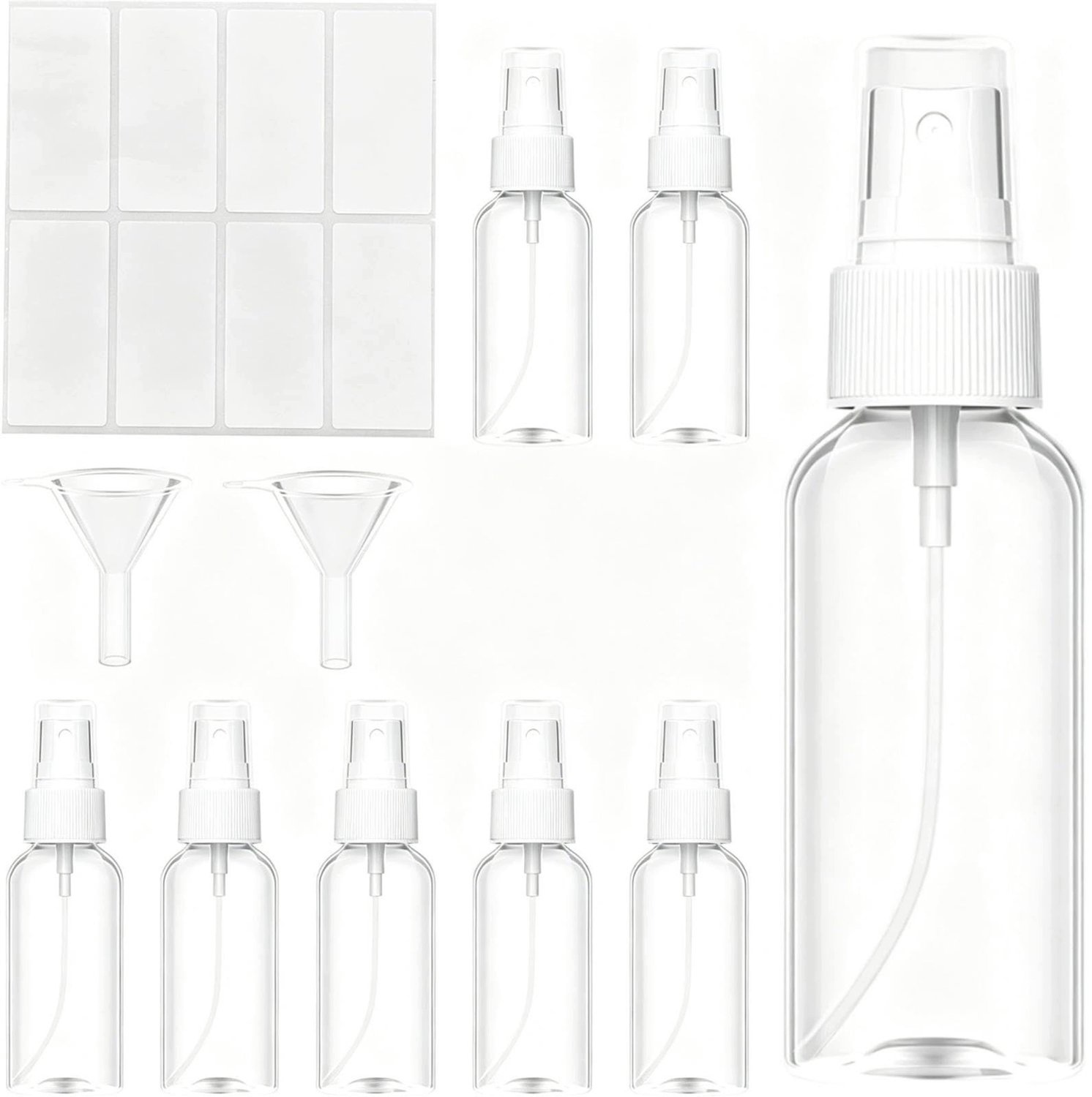 8x Transparante Vernevelaar 50ml voor Werkplaats & Reizen
