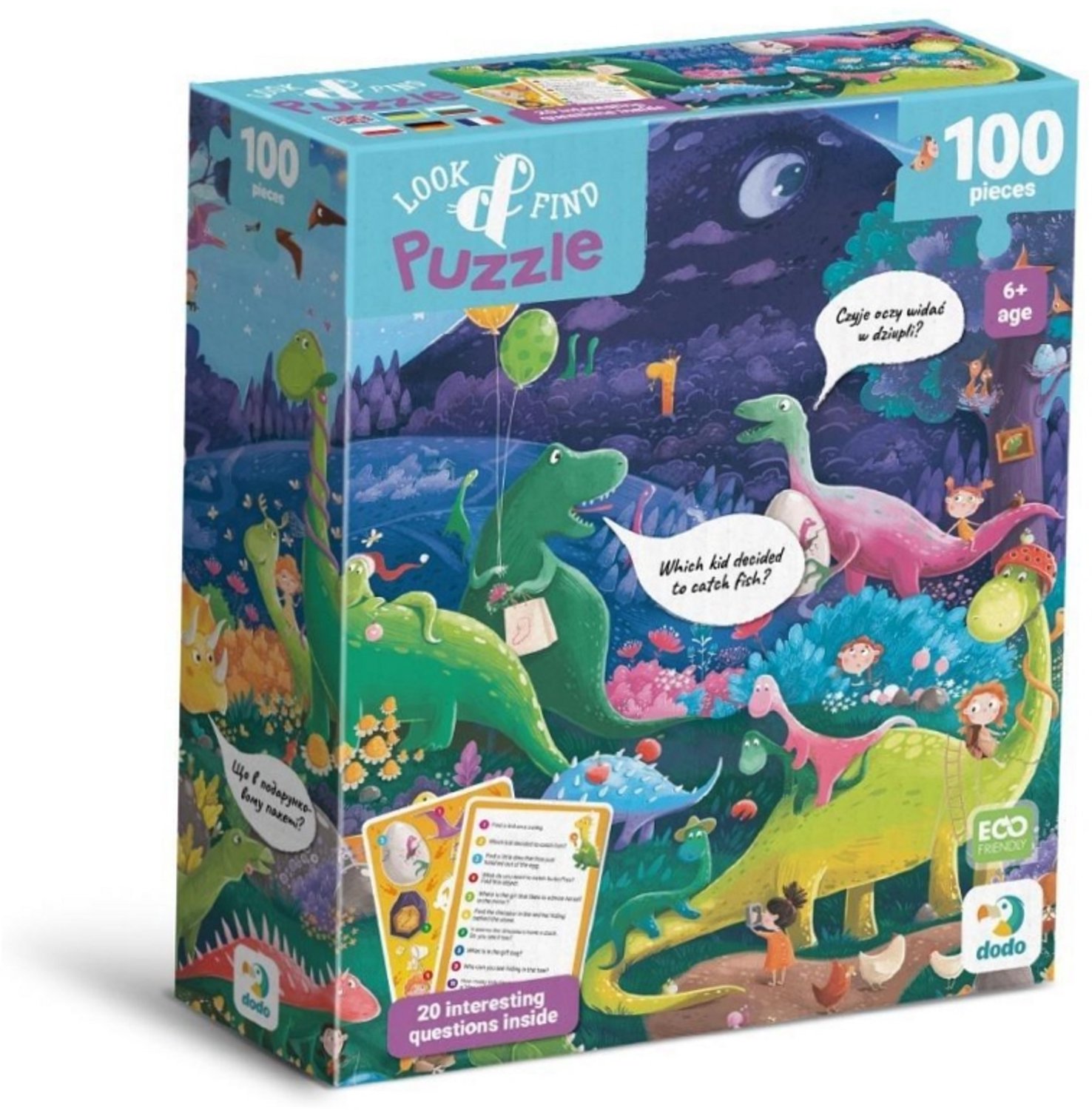 Dodo Dino Land Puzzel 100 Stukjes - Zoek & Vind Spel