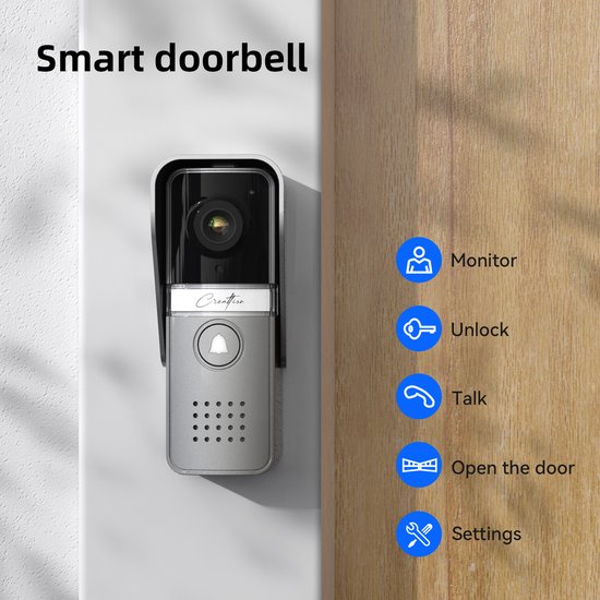Videodeurtelefoon 4-Draads Bedraad - 7 Inch Kleurenscherm - 120 Graden Groothoekcamera - Handsfree Intercom - Voor Beveiliging En Toegang — afbeelding 5