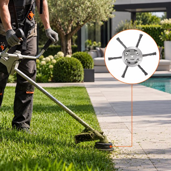 Duroblade Staaldraad Gras Trimmer - Duroblade - Duro Blade Maaikop - Duroblade Maaikop - Duroblade Gras Trimmer - Duroblade Trimmerblad Grastrimmer - Maaikop Bosmaaier - Bosmaaier Electrisch - Grasmaaier — afbeelding 5