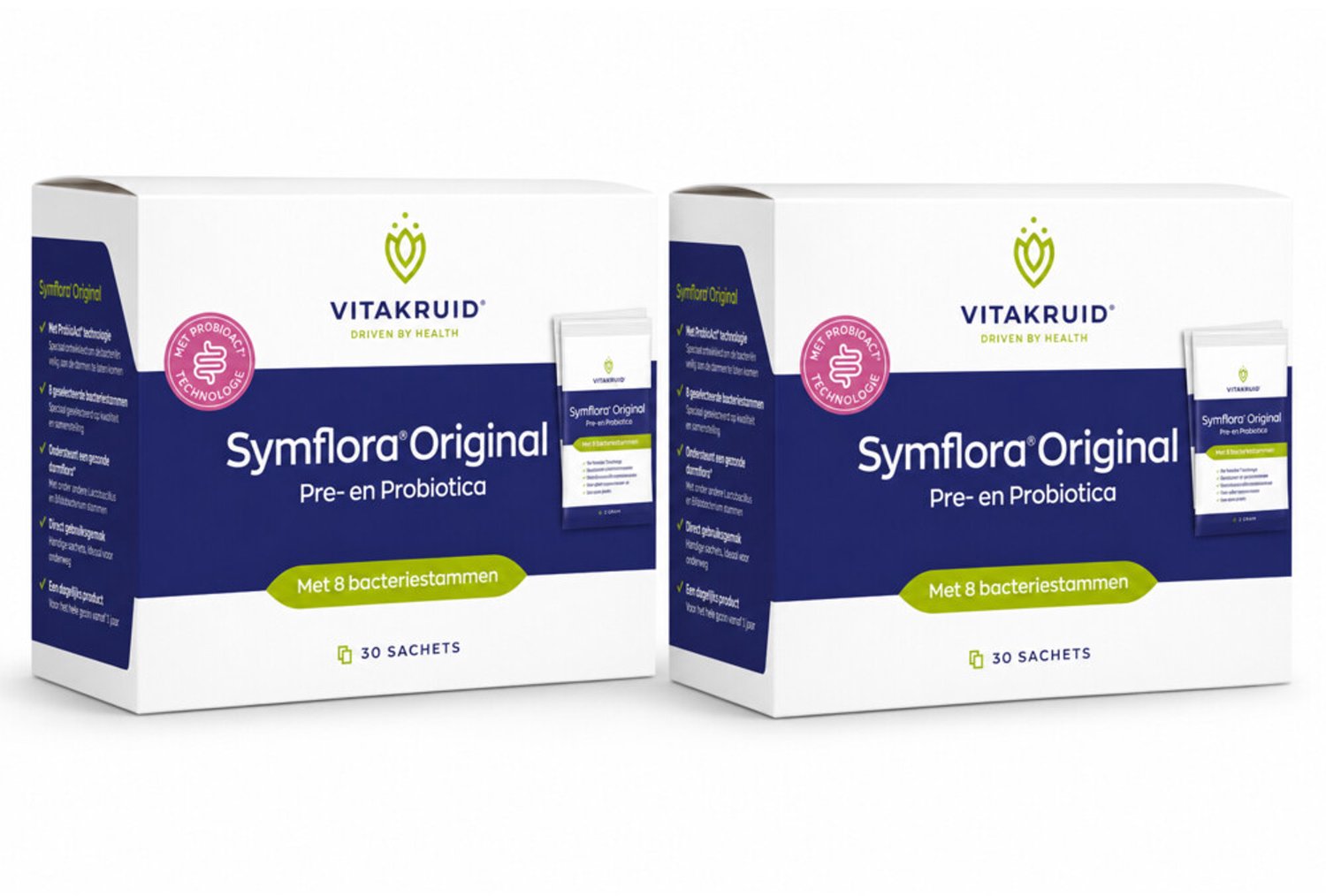 Vitakruid - Symflora Original - 2 x 30 sachets - Voordeelverpakking