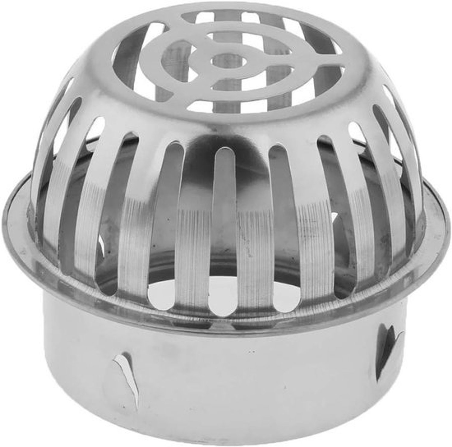 Afvoerpijp - Balkonafvoer - Vloerdrainage - Hol ontwerp - 100mm - Zilver