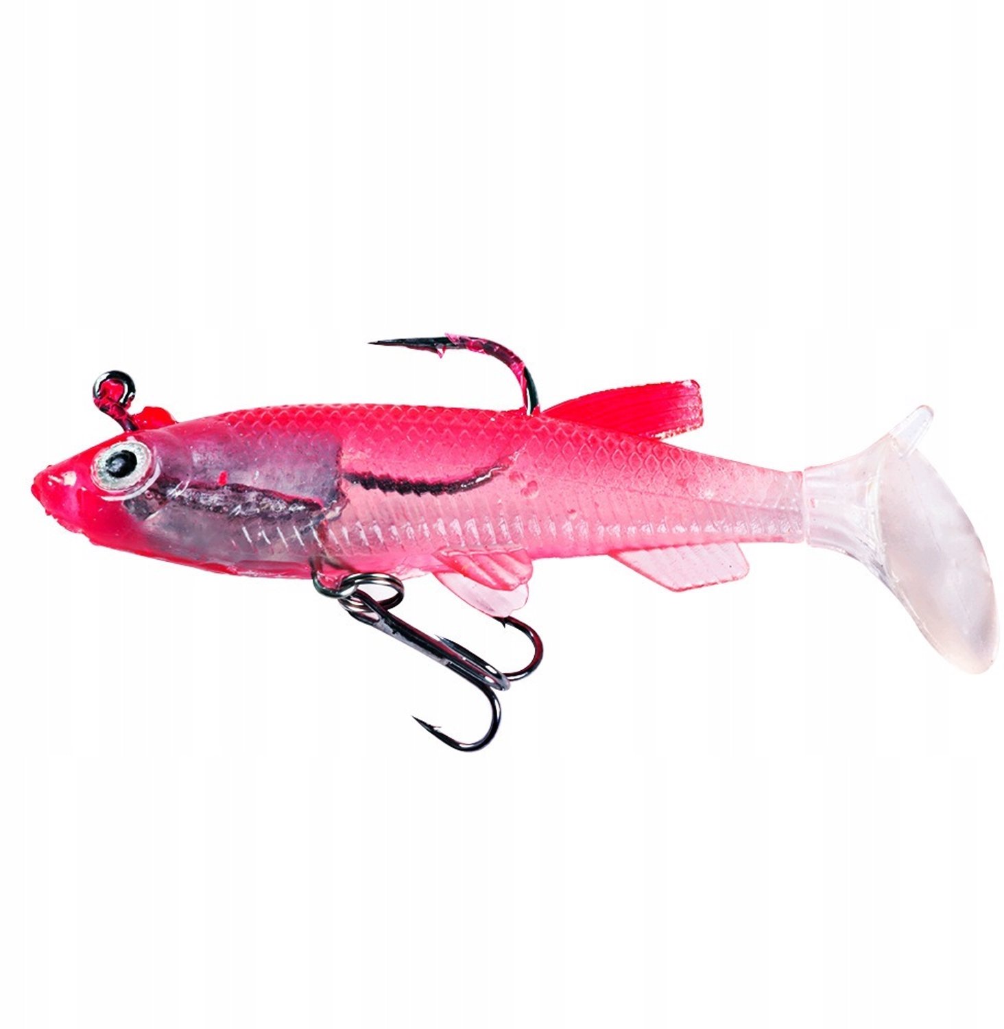 12x Zachte Vis Lokaas 8cm met Haken - Realistisch Actie Vissen