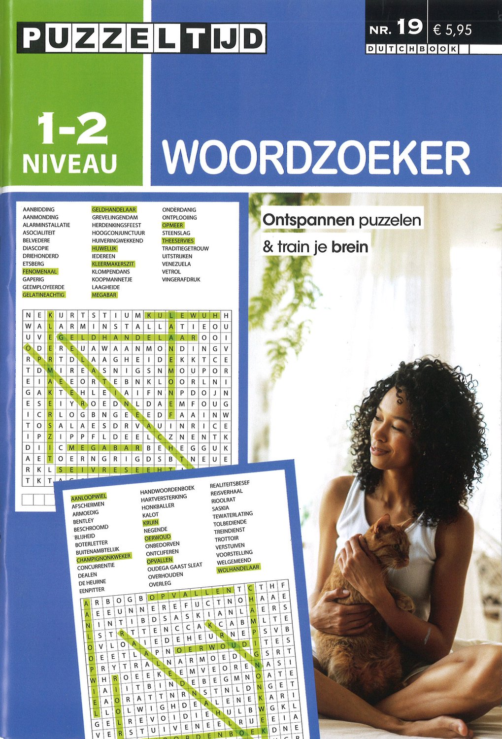 Puzzeltijd Woordzoeker Puzzelboek – Niveau 1-2 Sterren – 96 Pagina’s