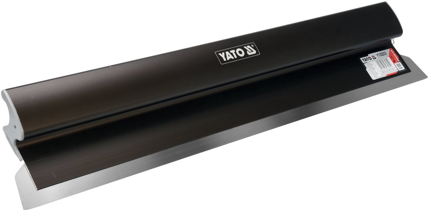 YATO YT-52233 Spachtelmes / Stucmes 800 mm - RVS Zuurbestendig Staal (0.3 mm) - Flexibel Vervangbaar Blad & Geanodiseerd Aluminium Handgreep - Voor Wand & Plafond