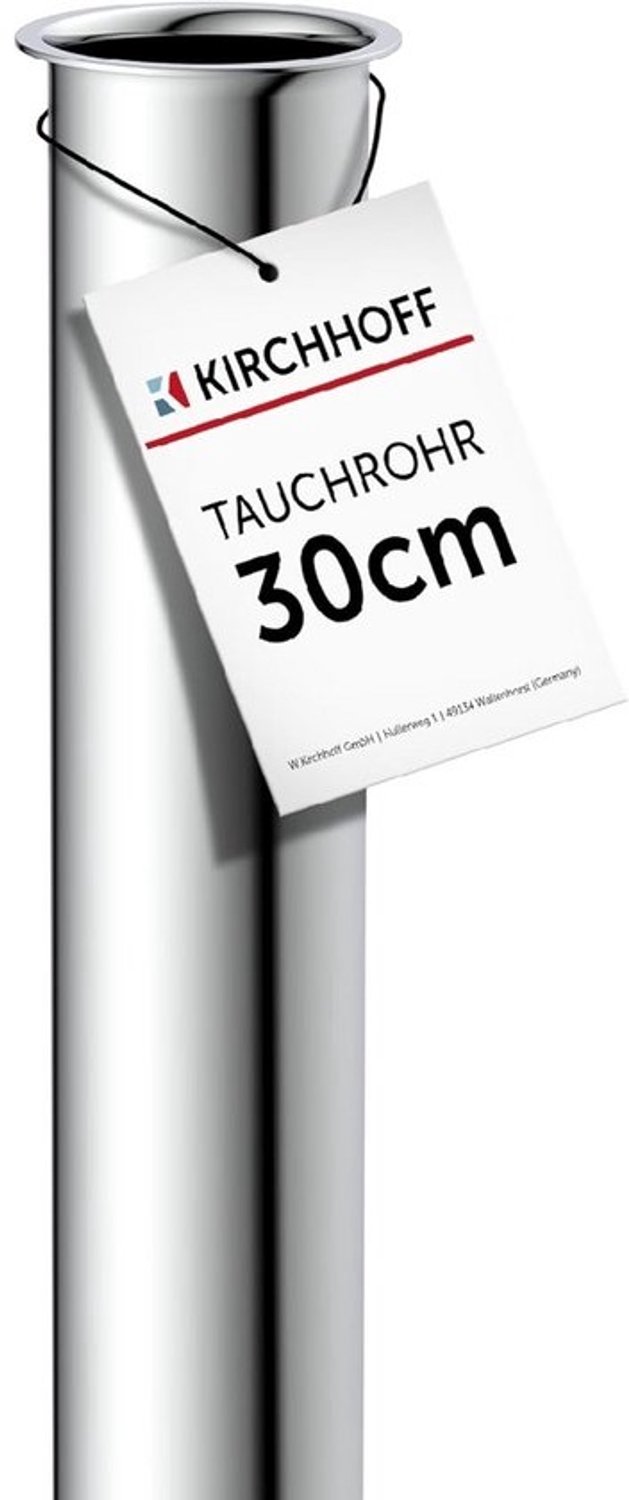Verlengstuk Dompelbuis Sifon 30 cm Chroom - 1 1/4 Inch Verlengbuis voor Wastafelafvoer