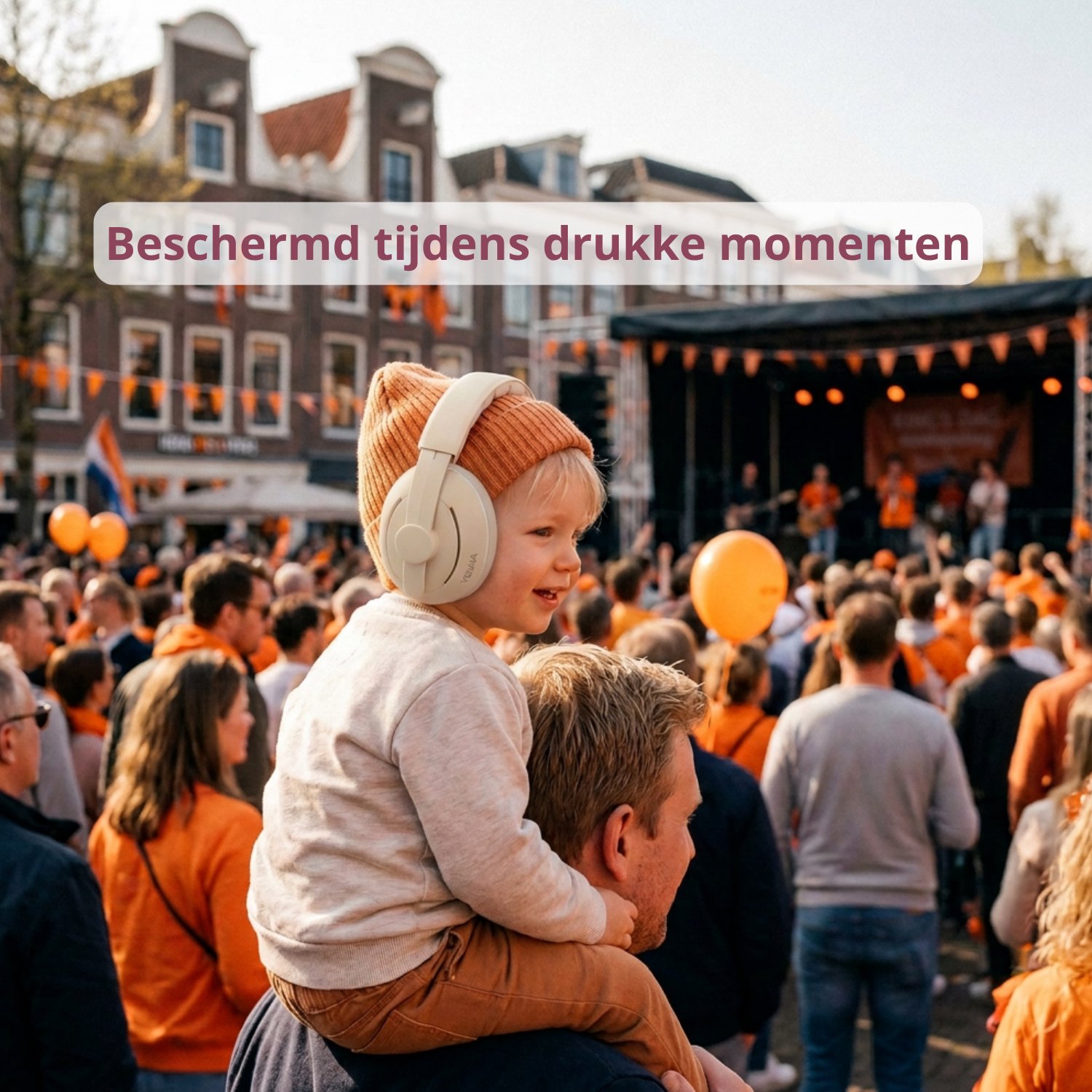 Youha Gehoorbescherming voor Baby's en Peuters - 2-in-1 Gehoorbeschermingsset - Geschikt van 0 tot 4 Jaar - Anti-Slip en Klitterband - Beige – foto 7