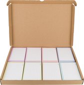 Flashcards 1000 stuks A7 - 8 Pastelkleuren voor een Heel Schooljaar