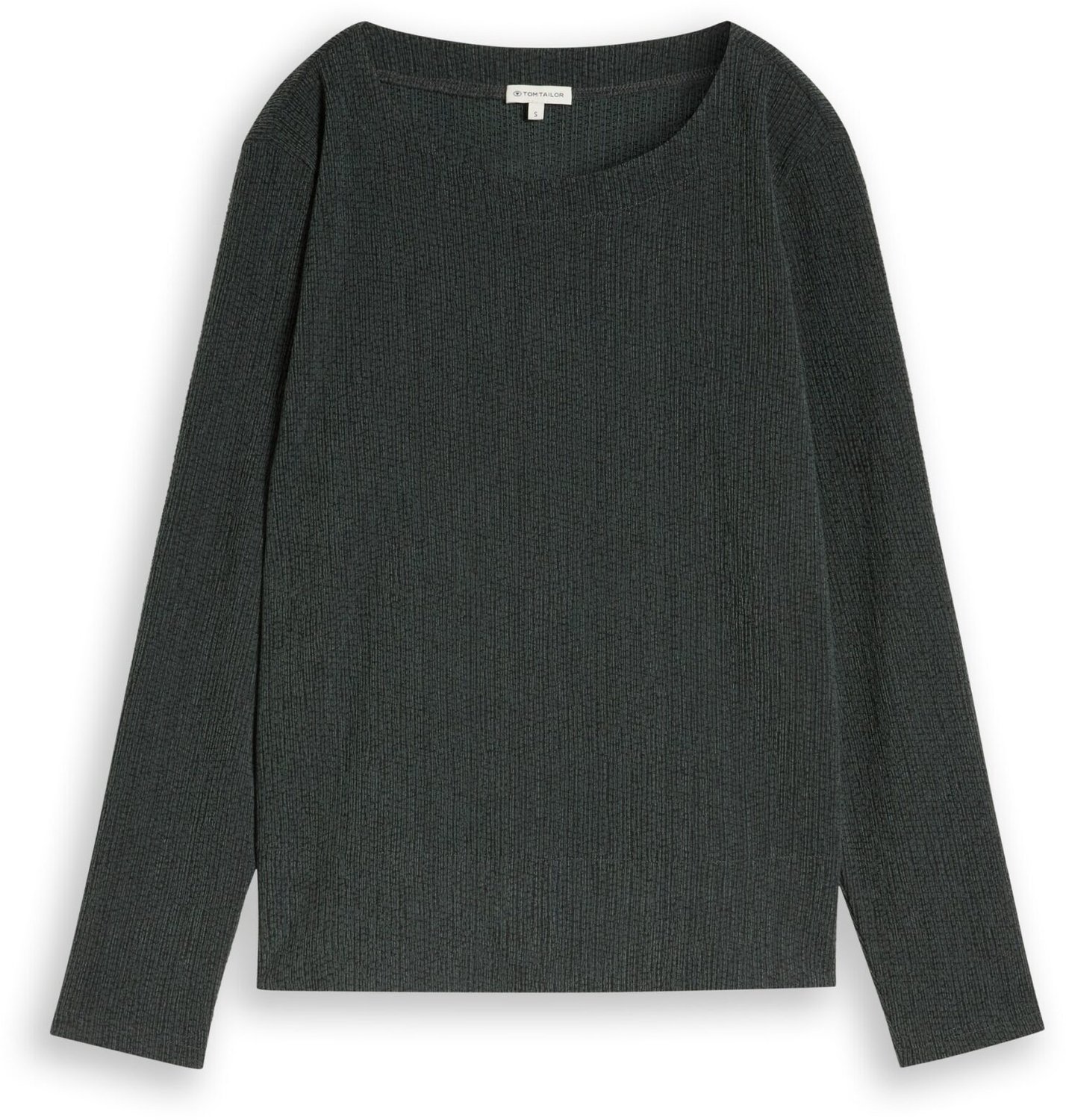 Tom Tailor - Dames t-shirt - Maat L - Vrouwen - GRIJS - polyester