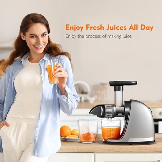 Slowjuicer - Sapcentrifuge - Pers voor groenten en fruit - Antidruppel - Juicer — afbeelding 2