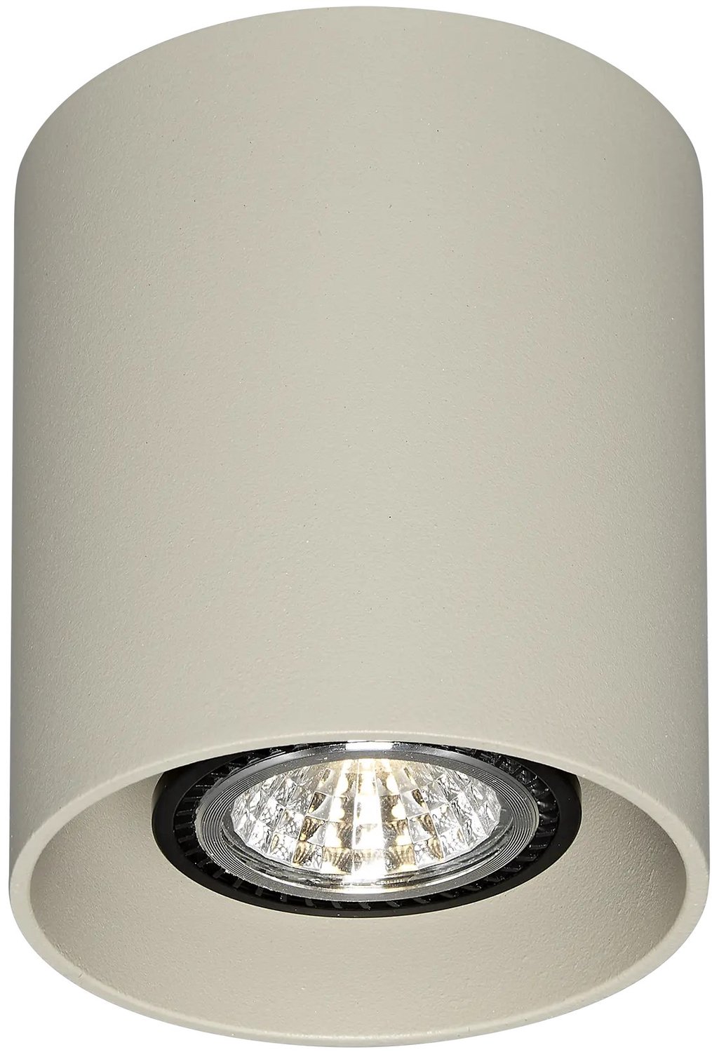 Babar plafondlamp: rond model in beige, onderdeel van de Fantasia Deco-collectie voor aan het plafond.