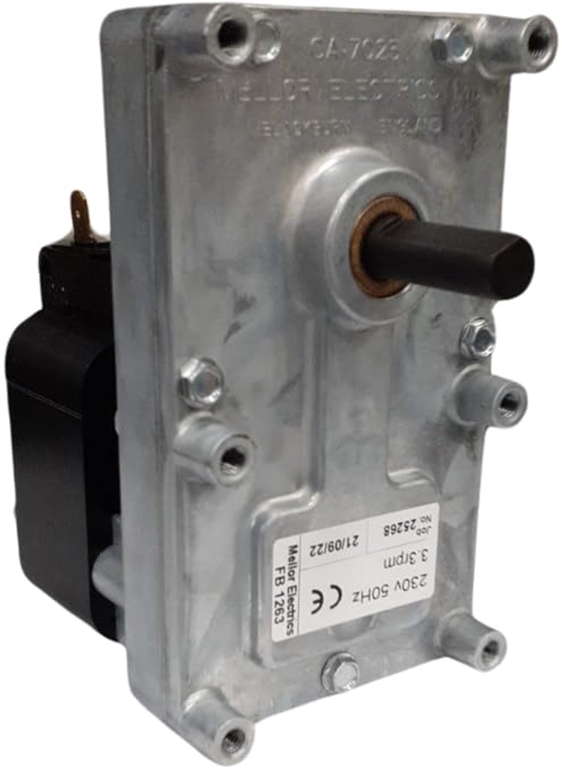 Pelletkachel motor 3,3 rpm - 9,5 mm asdiameter - voor CADEL, MCZ, RED - vervangingsonderdeel - ShopVlot