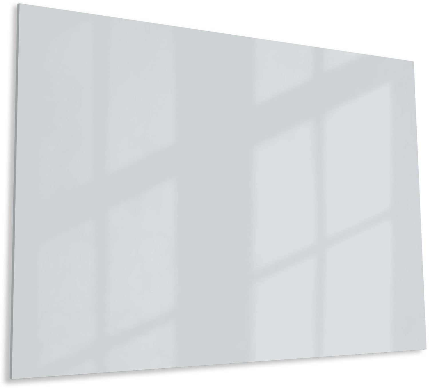 Mydesignglas Glazen Whiteboard - Gehard Glas - Magneetbord - Memobord - Magnetisch - Krasbestendig - Frameless - Silver Mist - 200x100cm