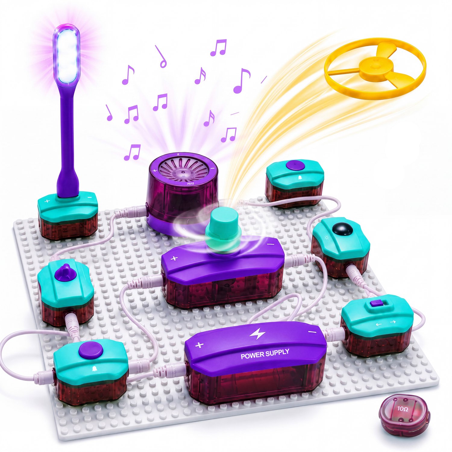 Silvergear® DIY Science Bouwset - 48 Experimenten - Experimenteerdoos met 25 Onderdelen - Elektrische Circuits Maken - Science Kit - STEM Speelgoed - Techniek Bouwpakket voor Kinderen Vanaf 6 Jaar - Cadeau voor Jongens en Meisjes 6,7,8,9,10+ Jaar