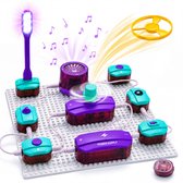 Silvergear® DIY Science Bouwset - 48 Experimenten - Experimenteerdoos met 25 Onderdelen - Elektrische Circuits Maken - Science Kit - STEM Speelgoed - Techniek Bouwpakket voor Kinderen Vanaf 6 Jaar - Cadeau voor Jongens en Meisjes 6,7,8,9,10+ Jaar