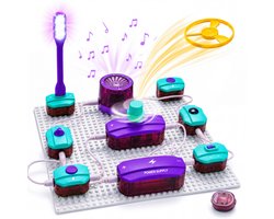 Silvergear® DIY Science Bouwset - 48 Experimenten - Experimenteerdoos met 25 Onderdelen - Elektrische Circuits Maken - Science Kit - STEM Speelgoed - Techniek Bouwpakket voor Kinderen Vanaf 6 Jaar - Cadeau voor Jongens en Meisjes 6,7,8,9,10+ Jaar