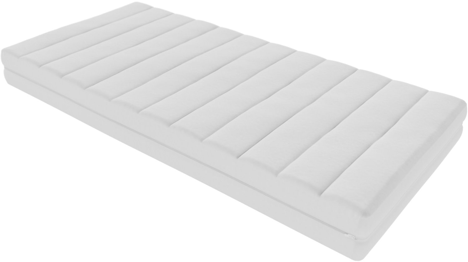 Toros Bedden Deluxe Matras Koudschuim 90x190 - Hybride 20cm dik - Bamboo Tijk - Stevig Wit