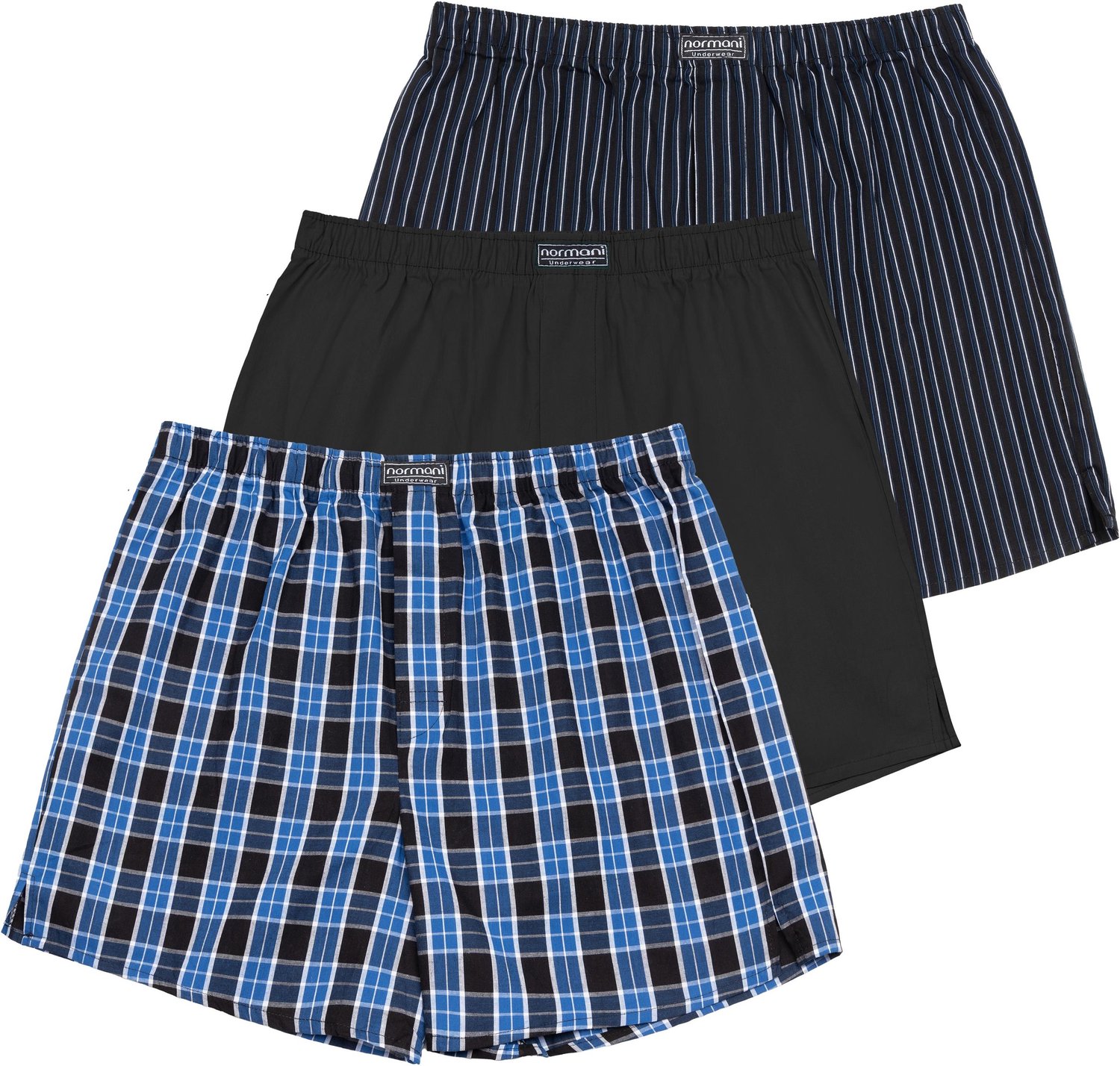 3 stuks geweven boxershorts voor heren
