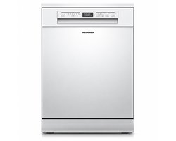 Heinner HDW-FSM60614DWE++ Vrijstaande Vaatwasser – 14 Couverts – Energieklasse E – 6 Programma’s – Digitaal Display – Halve Belading – Extra Drogen – Startuitstel – AquaStop – Kinderslot – 60 cm – Wit – 5 Jaar Garantie