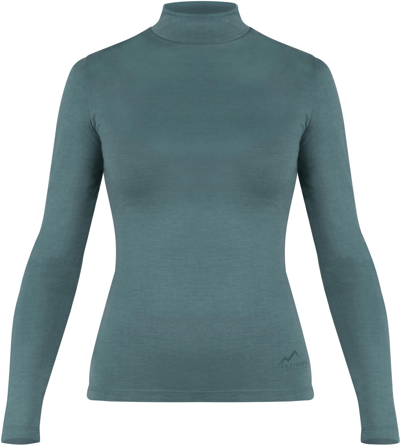 Dames-merino-shirt met lange mouwen en opstaande kraag „Romsey“