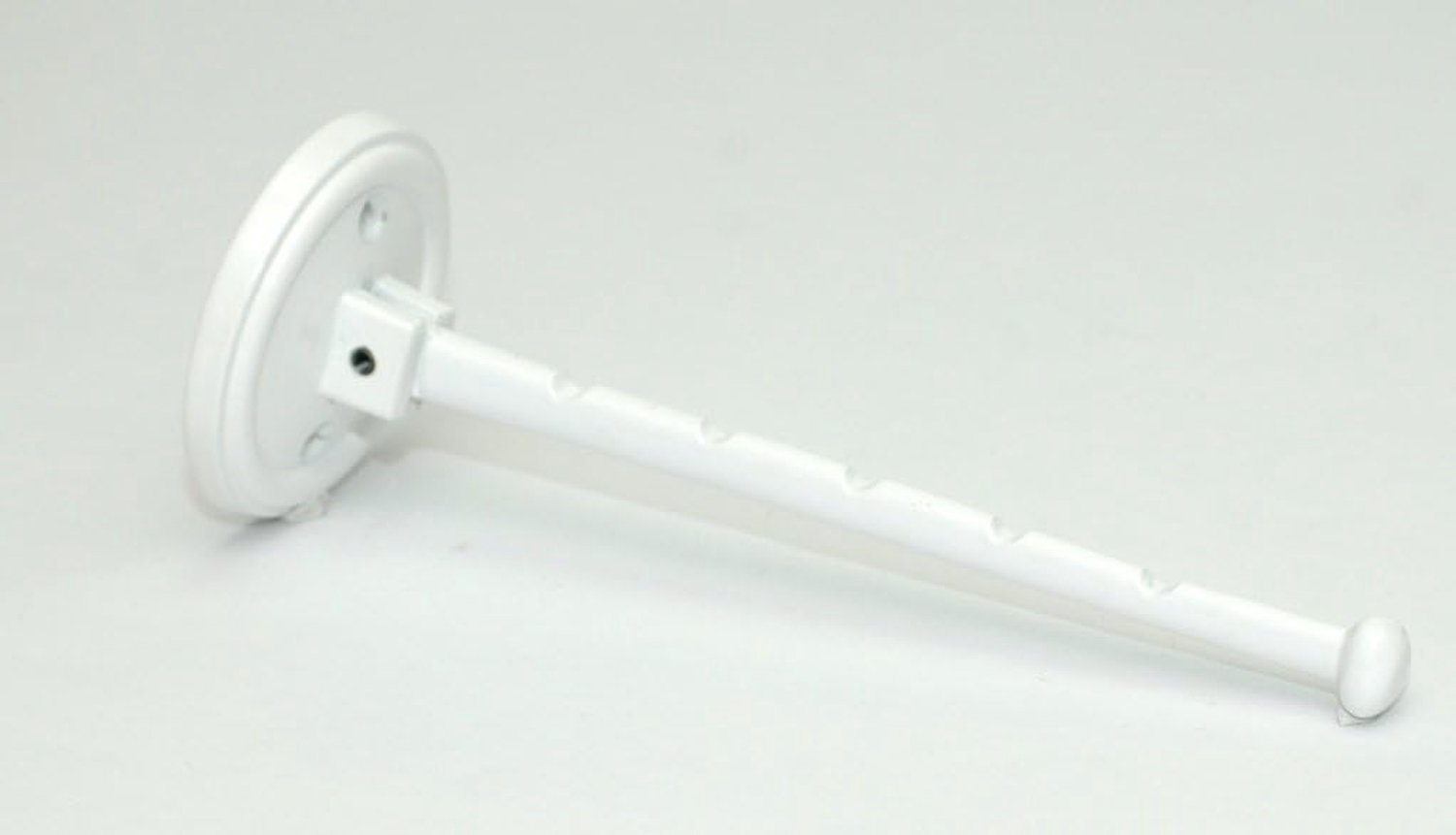 Vouwhaak 215 mm - Aluminium wit - Inclusief montage materiaal - Ideaal voor kleding - m-winkel