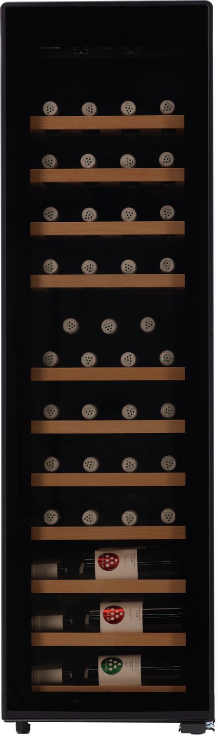 Wine Klima VSA-44 - Zwart - Wijnklimaatkast - Vrijstaand - 44 flessen - 1 zone