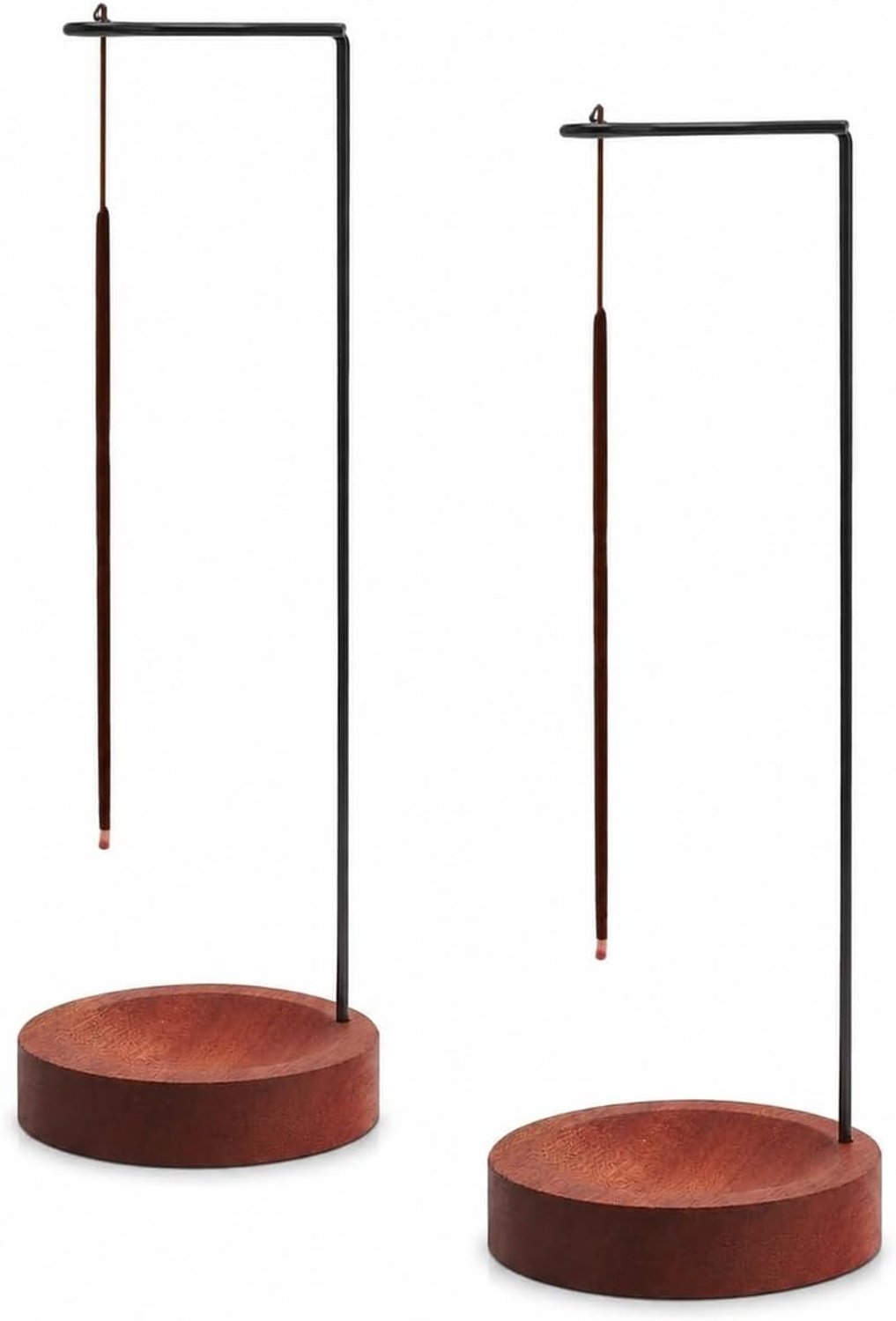 Wierookhouder set van 2 - houten - stabiele constructie - voor een schone verbranding - m-winkel