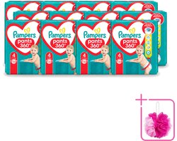 12 x Pampers – Luierbroekjes – Baby Dry Pants Maat 4 – 25 Luiers - Bulkverpakking - Baby luier - Douchemop - Droge luier