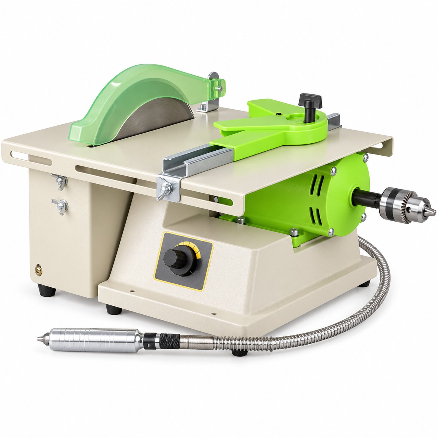 DPLUNIQ Polijstmachine - Sieraden - Gereedschap - Poetsmachine - Multifunctioneel - 220V - 1380W - 7000 rpm - 27x21x17cm - Groen