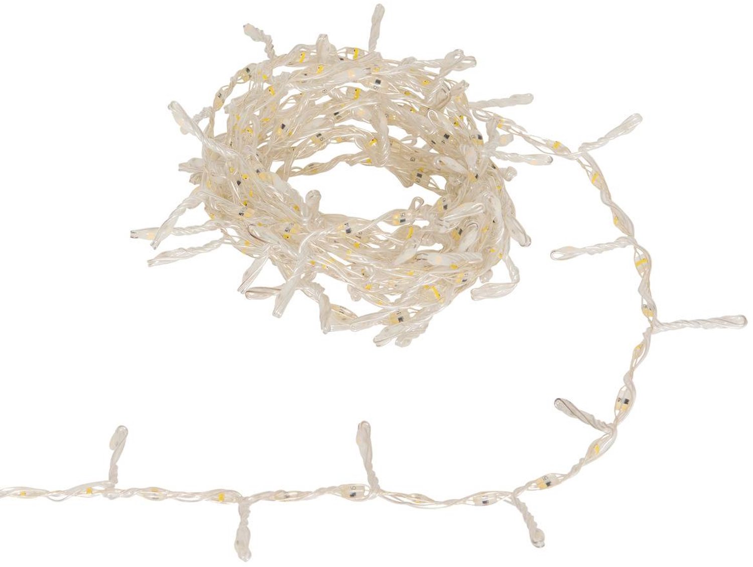 Guirlande lumineuse extérieure 300 LED duo blanc chaud blanc froid l.4m cuivre